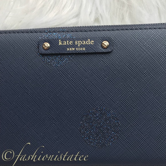 ➕NWT kate spade NEDA Haven Lane Frenchy Dot Wallet - Picture 3 of 7
